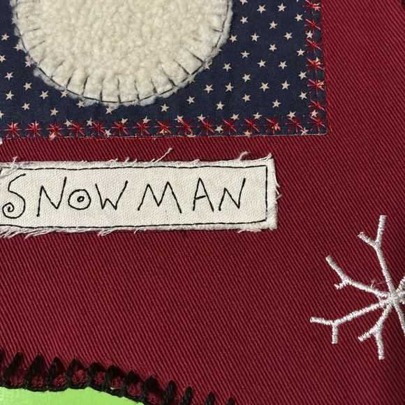 Blanket Stitched Denim Stocking Trio - Picture 7 of 15